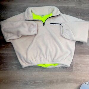 Pull over fuzzy sweatshirt